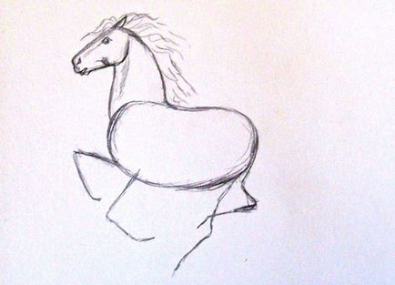 Кінь малюємо поетапно - як намалювати коня поетапно малюнок коня олівцем