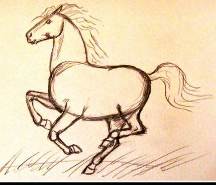 Кінь малюємо поетапно - як намалювати коня поетапно малюнок коня олівцем