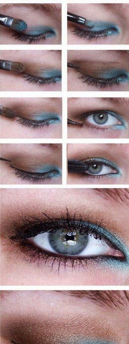 Make-up a szemét a közelgő századi fotó, videó