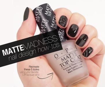 Matte лак за нокти промяна в матов завършек на OPI