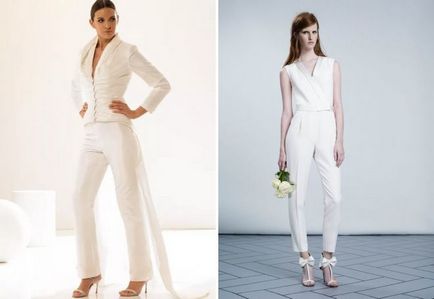 Modele costume pentru femei pantaloni 2017 - stricte și seara, sport și elegant, pentru plin și