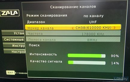 Налаштування приставки ефірного телебачення zala - технічна підтримка Белтелеком