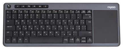 Prezentare generală a tastaturii fără fir cu un rapoo touchpad k2600