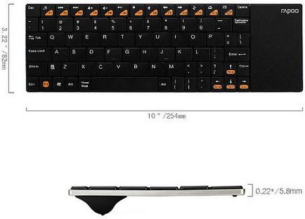 Огляд і тестування rapoo e2700 надкомпактна бездротова клавіатура з сенсорною панеллю