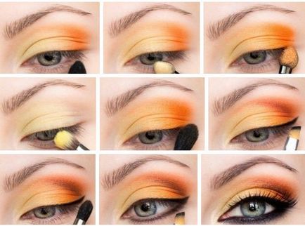 Orange machiaj, regulile pentru crearea machiajului portocaliu