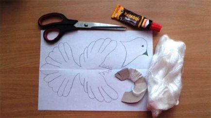 Eredeti ajándéktárgy kezét, hogyan lehet egy galambot a papír