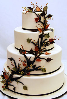 Осінні весільні торти, весільний торт
