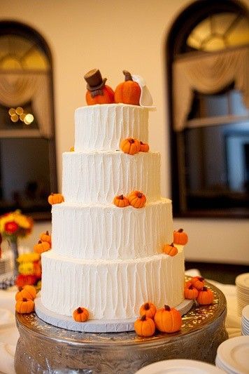 Őszi esküvői torta
