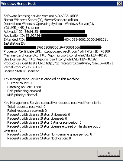 Transferarea serviciului server-cheie (kms) la un alt server, ferestre pentru administratorii de sistem