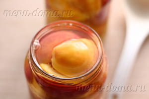 Персики в сиропі на зиму рецепт з фото крок за кроком