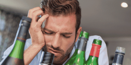 După alcool, capul și mijloacele de scăpare