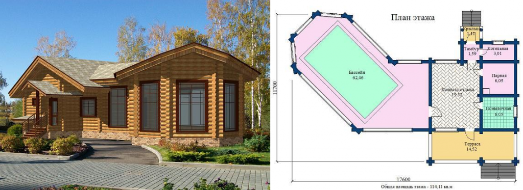 Проекти вани с опции за снимки басейн podrobka