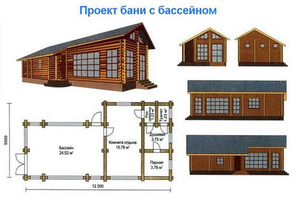 Проекти вани с опции за снимки басейн podrobka