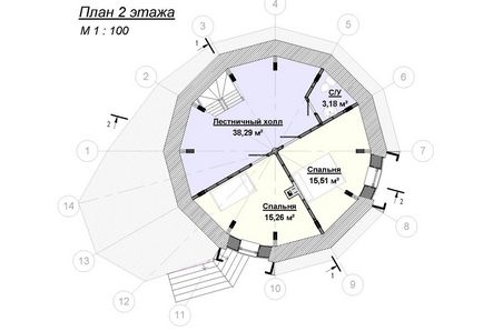 Proiectul unei case rotunde cu sere, planificare - cronica prosperității