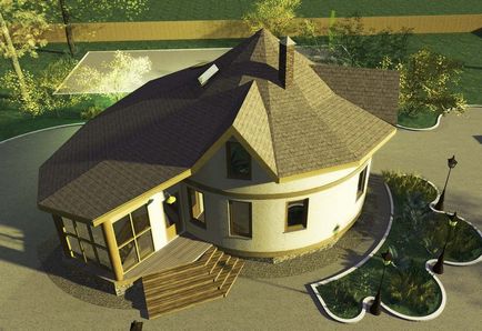Проект круглого будинку з оранжерей, планування - хроніки процвітанні