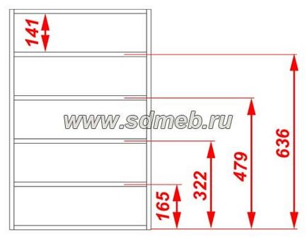 Розмічаємо полки в коробі - зробимо меблі самі