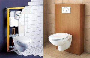 Mărimile de instalare a unei instrucțiuni video pentru bolta toaletei la instalarea pe mâini proprii, înălțimea de la un podea, adâncimea,