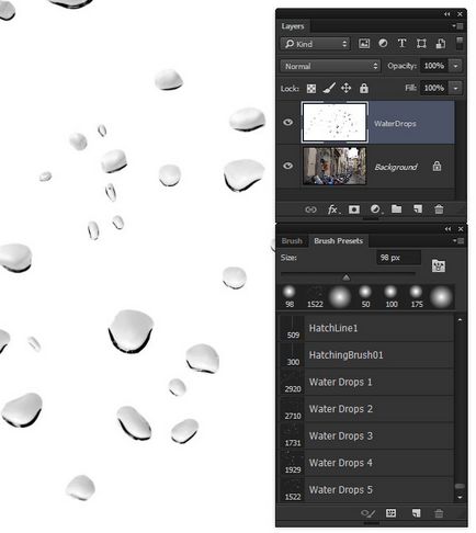 Реалістичні краплі на склі в adobe photoshop