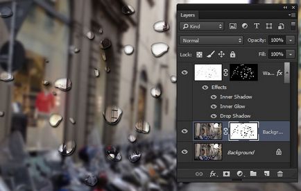 Реалістичні краплі на склі в adobe photoshop