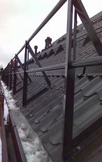 Repararea parapetelor, garduri pentru balustrade de acoperiș