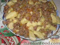 Recept Poltava gombócokat (lépés) Recept Poltava gombócokat