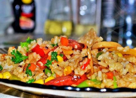 Рис з овочами по-китайськи рецепт з фото крок за кроком