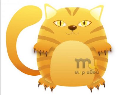 Малюємо кота в adobe illustrator, блог світ ідей