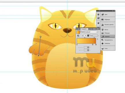 Малюємо кота в adobe illustrator, блог світ ідей