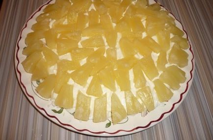 Saláta konzerv ananász receptek lépésről lépésre fotók