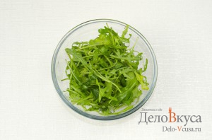 Salată cu rucola și ciuperci de ciuperci