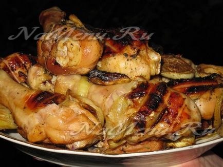Shish kebab de la picioarele de pui