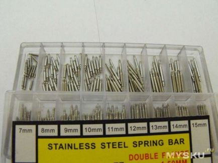 Штифти для кріплення браслетів в наручних годинниках - about 270 pcs stainless steel watch band spring