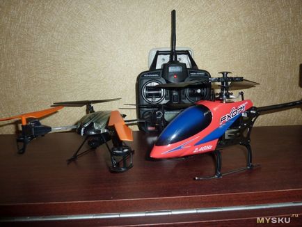 Fürge és jól irányított flybarless helikopter fx071c 4 csatornás 6 tengelyes giroszkóp flybarless rc helikopter