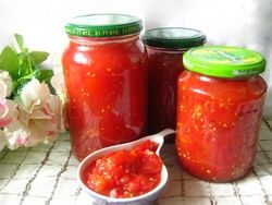 Соуси консервовані на зиму продукти і рецепт для сацебелі, томатного, домашній з помідорами,