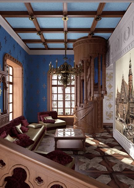 Сучасний готичний стиль в інтер'єрі квартири, красиві дизайни і предмети для прикраси кімнати