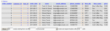 Creați tabele complete în Excel din baza de date mysql