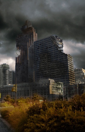 Створи зруйноване місто в фотошоп