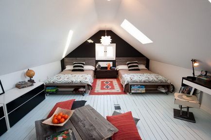 Dormitorul la mansardă - un vis 