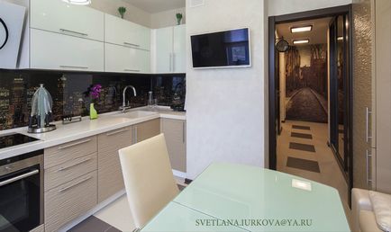 Apartament elegant, într-o singură schemă de culori, lux și confort