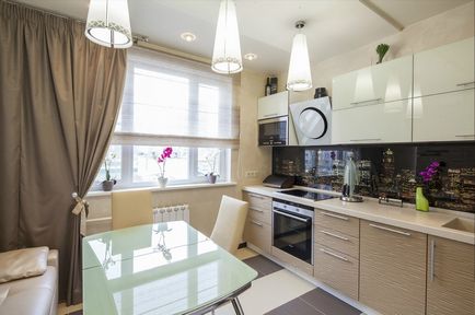 Apartament elegant, într-o singură schemă de culori, lux și confort