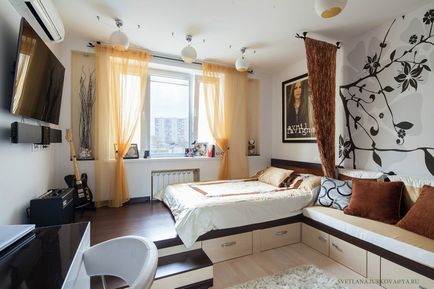 Apartament elegant, într-o singură schemă de culori, lux și confort