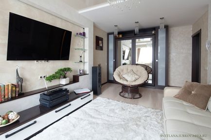 Apartament elegant, într-o singură schemă de culori, lux și confort