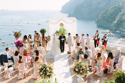 Nunta pe coasta Amalfi Sorrento, Napoli, Positano, Italia, nunti oficiale de la