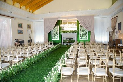 Esküvői tulipán az esemény-tervező Julia Shakirova