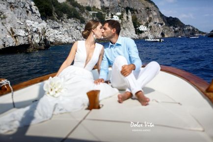 Nuntă în Positano, dolce vita, Coasta Amalfi