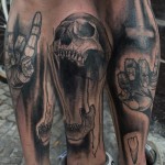 Valoarea scheletului tatuaj, fotografia și cele mai bune schițe