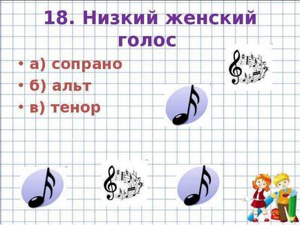Тести урок музики 3 клас