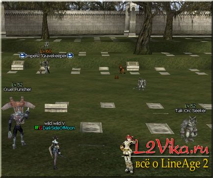 The cemetery - кладовище - lineage 2