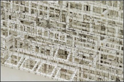 Sculpturi tridimensionale - zgârie-nori de hârtie de la katsumi hayakawa (katsumi hayakawa)