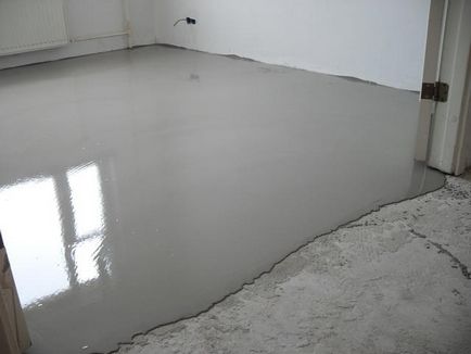 Montarea linoleum pe pardoseala din beton